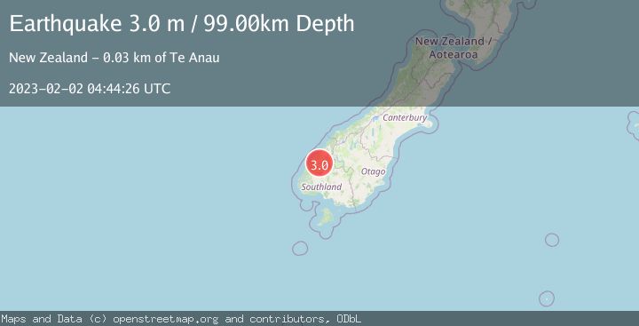 Map of SOUTH ISLAND OF NEW ZEALAND