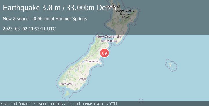 Map of SOUTH ISLAND OF NEW ZEALAND