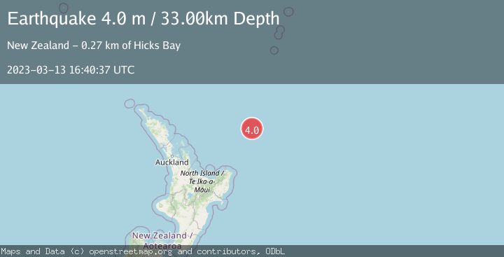 Map of OFF E. COAST OF N. ISLAND, N.Z.