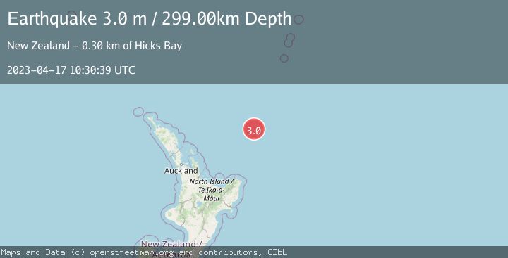 Map of OFF E. COAST OF N. ISLAND, N.Z.