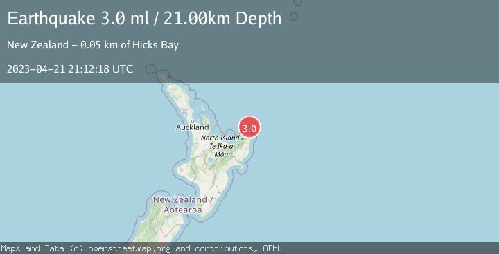 Map of OFF E. COAST OF N. ISLAND, N.Z.