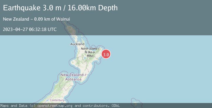Map of OFF E. COAST OF N. ISLAND, N.Z.