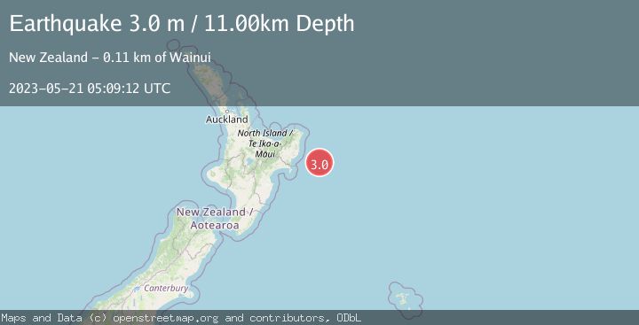 Map of OFF E. COAST OF N. ISLAND, N.Z.