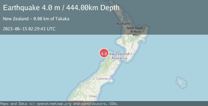 Map of OFF W. COAST OF S. ISLAND, N.Z.