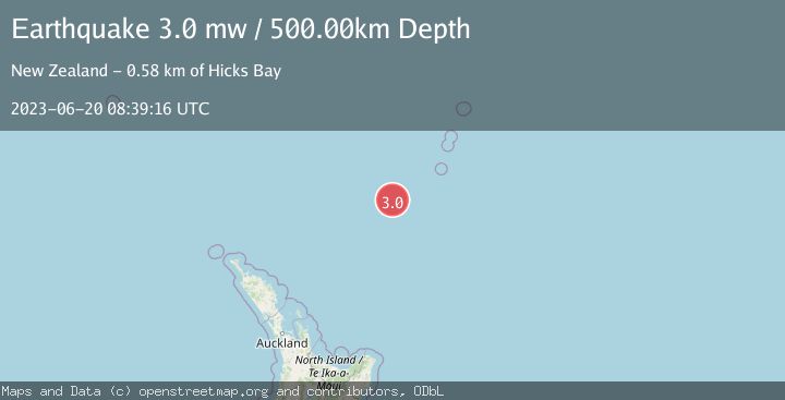 Map of SOUTH OF KERMADEC ISLANDS