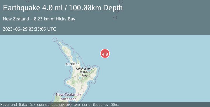 Map of OFF E. COAST OF N. ISLAND, N.Z.