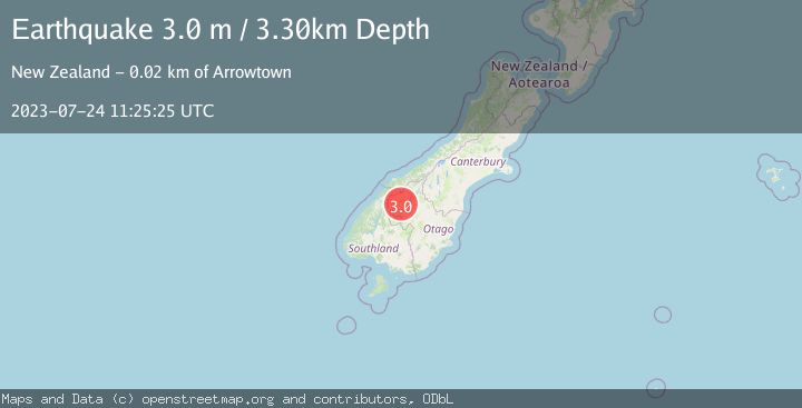 Map of SOUTH ISLAND OF NEW ZEALAND