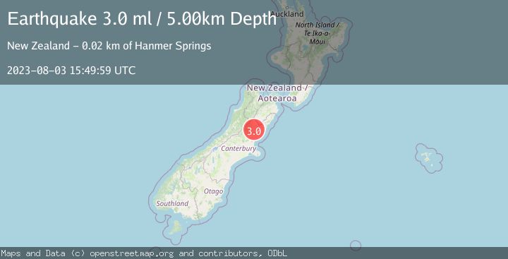 Map of SOUTH ISLAND OF NEW ZEALAND