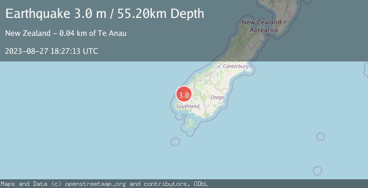 Map of SOUTH ISLAND OF NEW ZEALAND