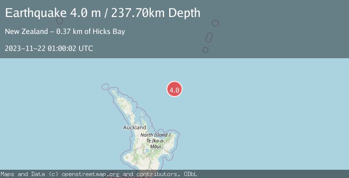 Map of SOUTH OF KERMADEC ISLANDS