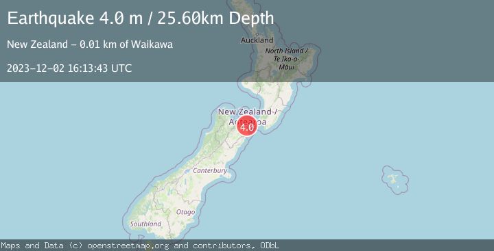 Map of COOK STRAIT, NEW ZEALAND