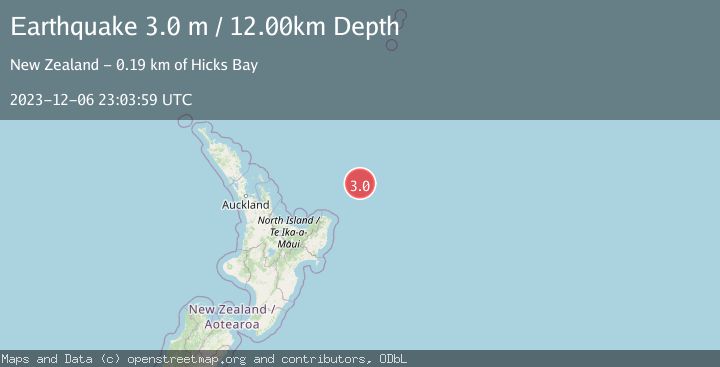 Map of OFF E. COAST OF N. ISLAND, N.Z.