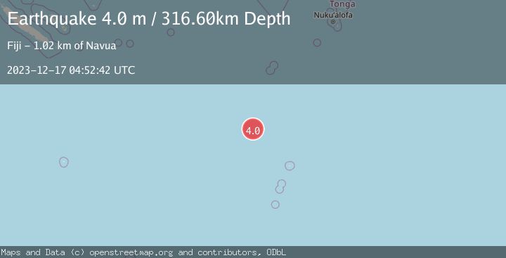 Map of KERMADEC ISLANDS REGION
