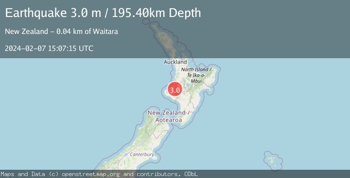 Map of NORTH ISLAND OF NEW ZEALAND