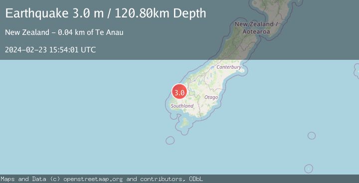 Map of SOUTH ISLAND OF NEW ZEALAND