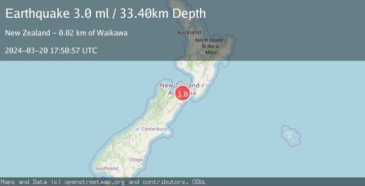 Map of COOK STRAIT, NEW ZEALAND