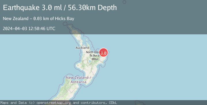 Map of OFF E. COAST OF N. ISLAND, N.Z.