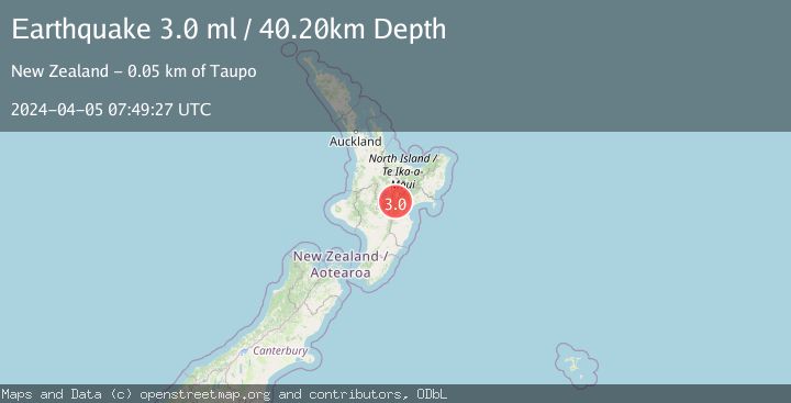 Map of NORTH ISLAND OF NEW ZEALAND
