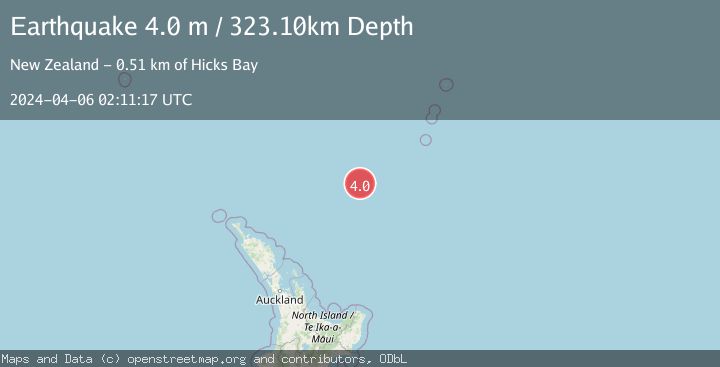 Map of SOUTH OF KERMADEC ISLANDS