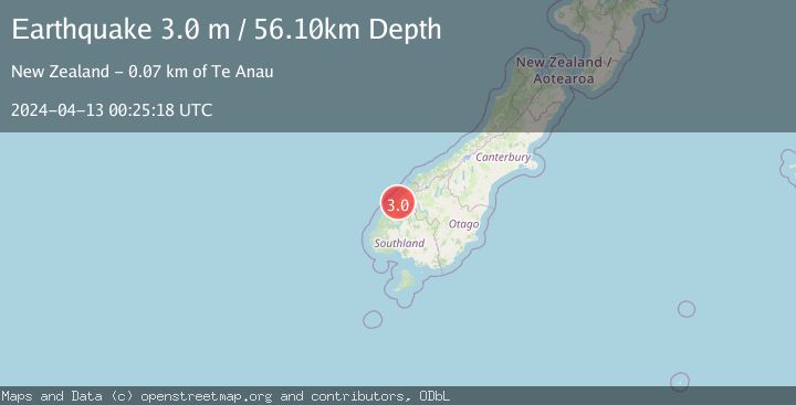 Map of SOUTH ISLAND OF NEW ZEALAND