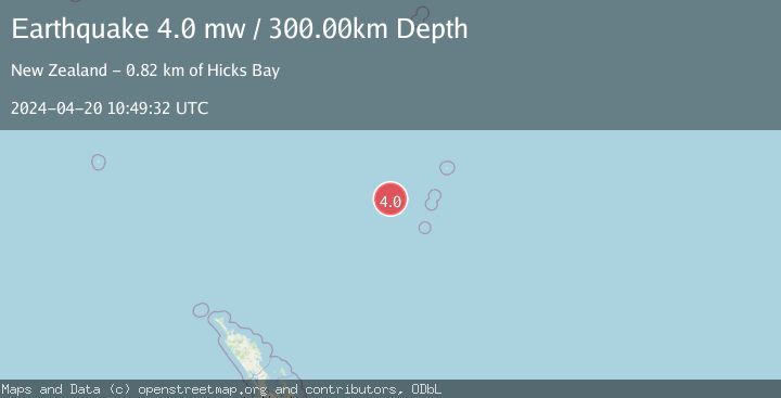 Map of KERMADEC ISLANDS REGION