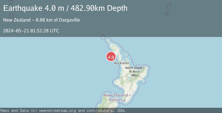 Map of OFF W. COAST OF N. ISLAND, N.Z.
