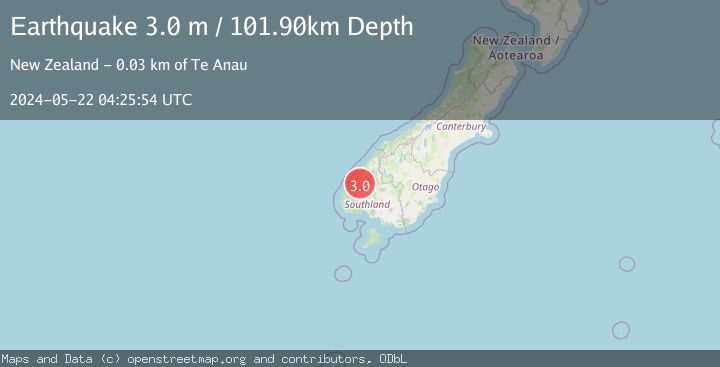 Map of SOUTH ISLAND OF NEW ZEALAND