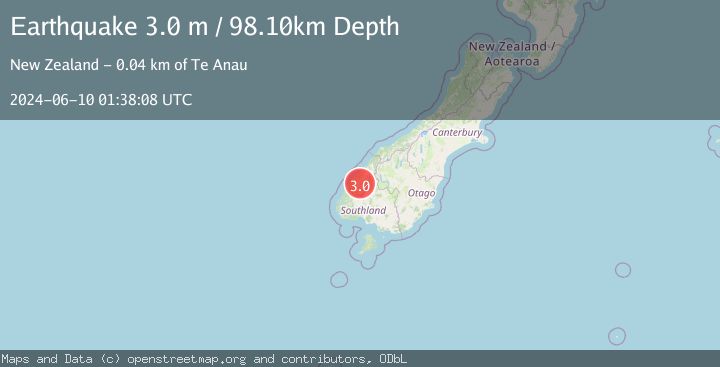 Map of SOUTH ISLAND OF NEW ZEALAND