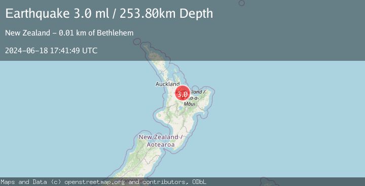 Map of NORTH ISLAND OF NEW ZEALAND