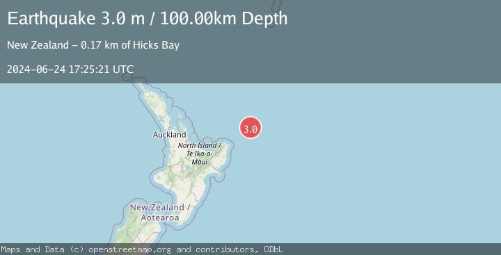Map of OFF E. COAST OF N. ISLAND, N.Z.