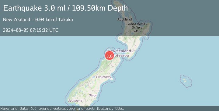 Map of SOUTH ISLAND OF NEW ZEALAND