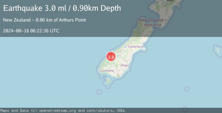 Map of SOUTH ISLAND OF NEW ZEALAND