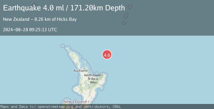 Map of OFF E. COAST OF N. ISLAND, N.Z.