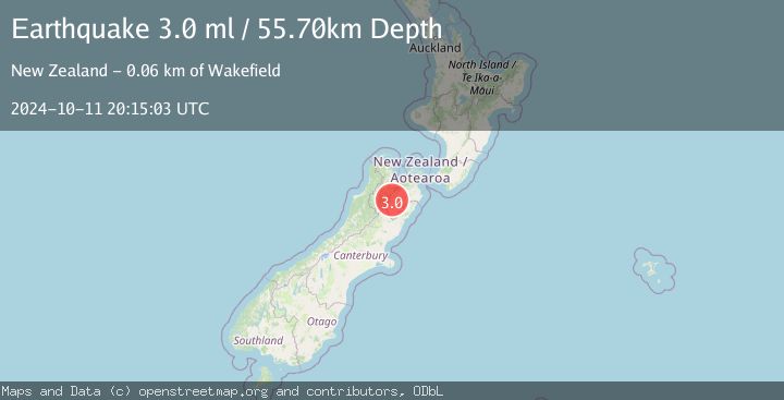 Map of SOUTH ISLAND OF NEW ZEALAND
