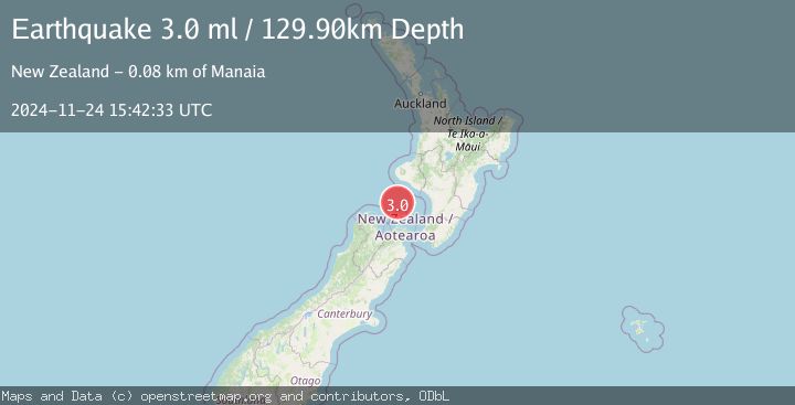 Map of COOK STRAIT, NEW ZEALAND