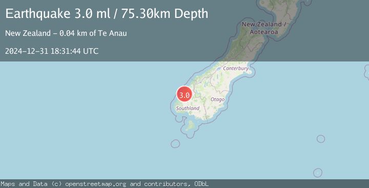 Map of SOUTH ISLAND OF NEW ZEALAND