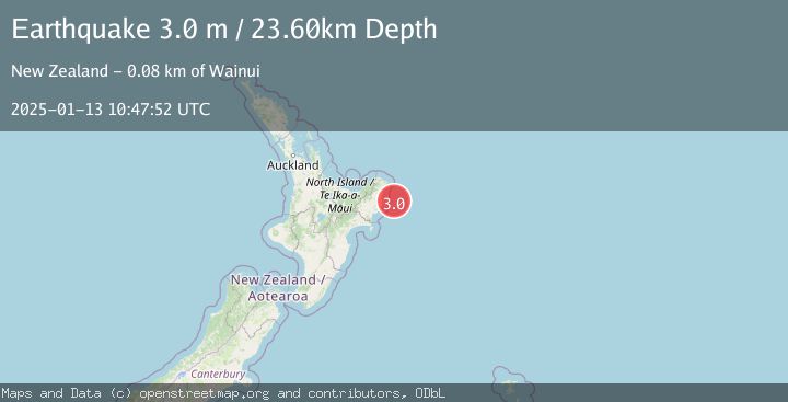 Map of OFF E. COAST OF N. ISLAND, N.Z.