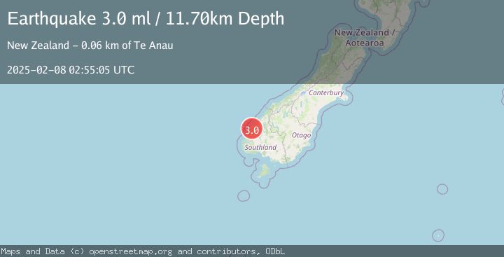 Map of SOUTH ISLAND OF NEW ZEALAND