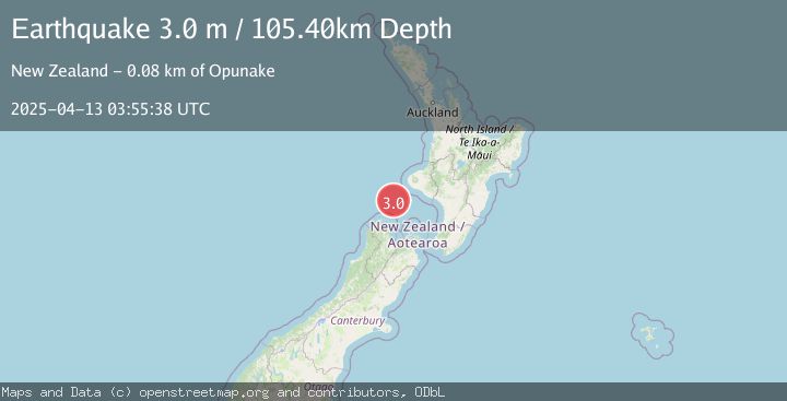 Map of OFF W. COAST OF N. ISLAND, N.Z.