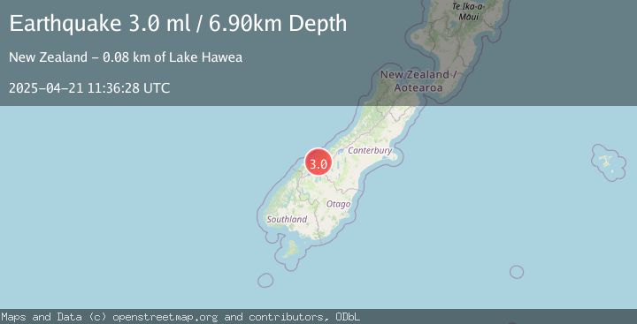 Map of SOUTH ISLAND OF NEW ZEALAND