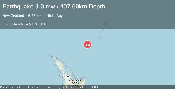 Map of SOUTH OF KERMADEC ISLANDS