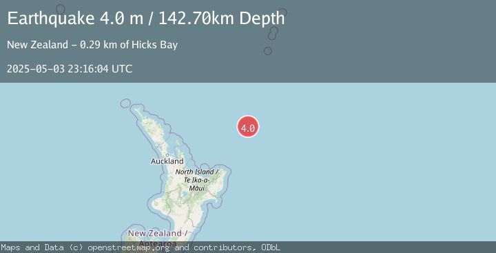 Map of OFF E. COAST OF N. ISLAND, N.Z.