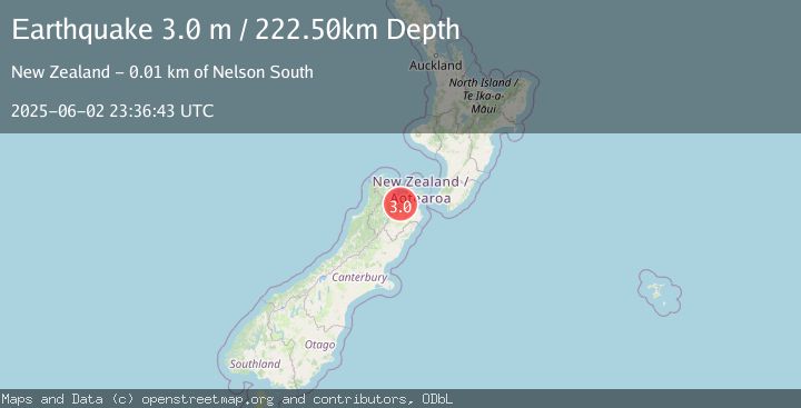 Map of SOUTH ISLAND OF NEW ZEALAND