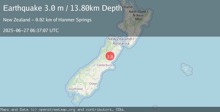Map of SOUTH ISLAND OF NEW ZEALAND