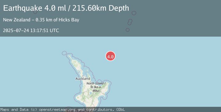 Map of SOUTH OF KERMADEC ISLANDS