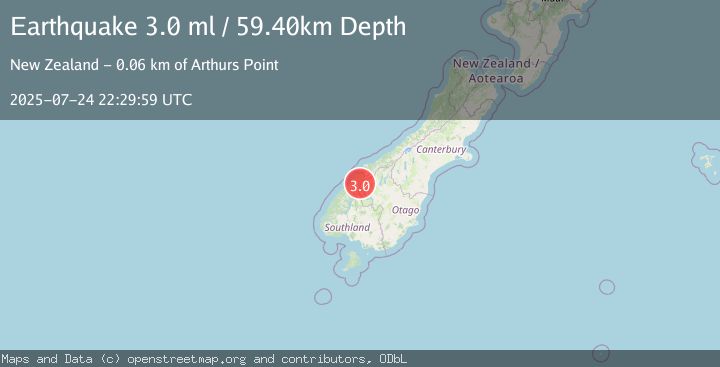 Map of SOUTH ISLAND OF NEW ZEALAND