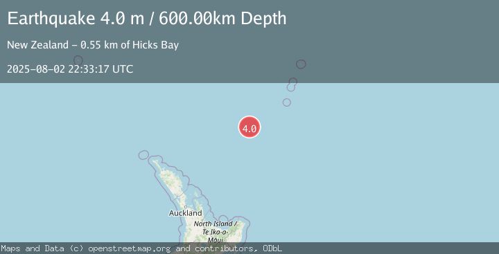 Map of SOUTH OF KERMADEC ISLANDS