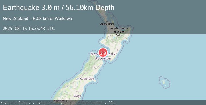 Map of COOK STRAIT, NEW ZEALAND
