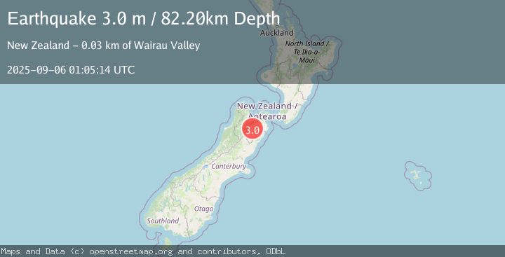 Map of SOUTH ISLAND OF NEW ZEALAND
