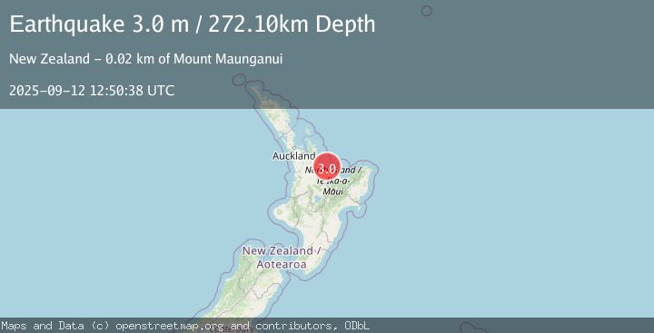 Map of NORTH ISLAND OF NEW ZEALAND